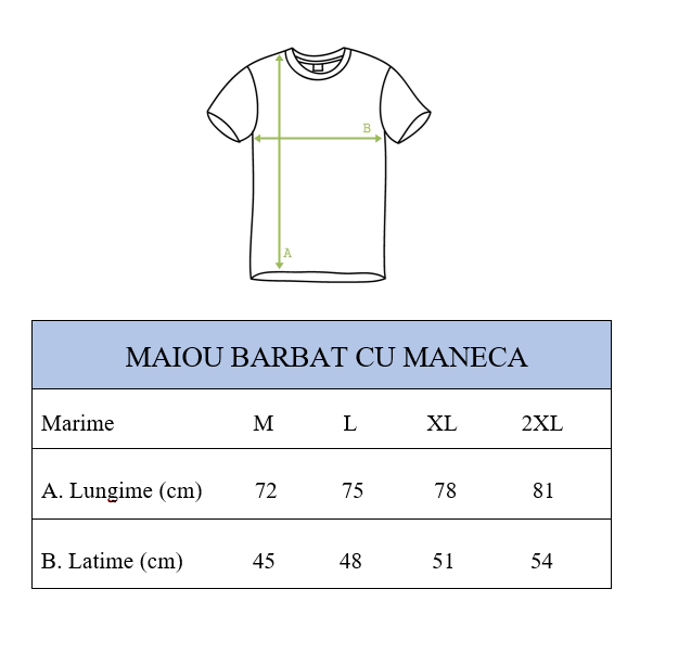 Maiou Barbati cu maneca scurta (decolteu in V)